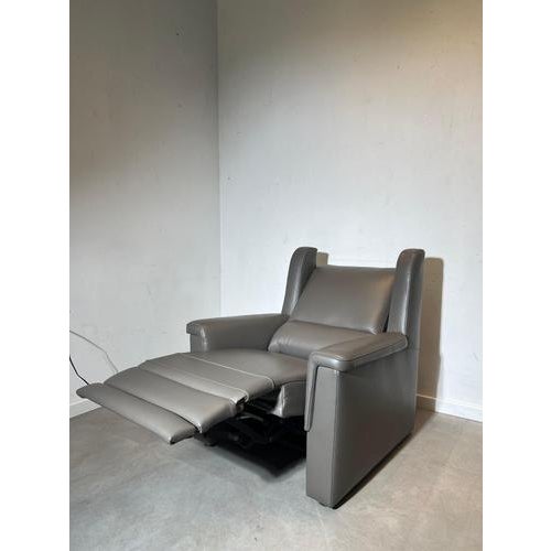 Modern Leather Sofa and Lounge Chair, Set of 2 For Sale - Image 5 of 6