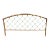 Vintage Bamboo King Size Coastal Boho Chic Arched X Headboard For Sale