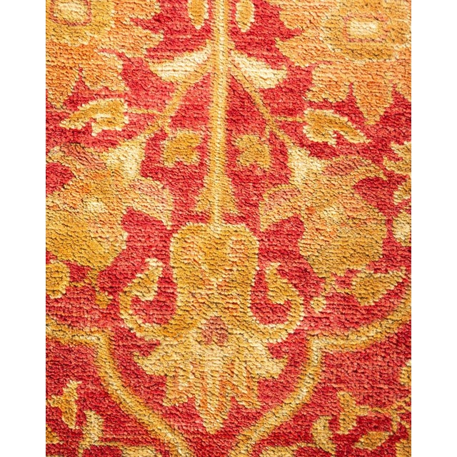 Contemporary Eclectic Collection Hand-Knotted Area Rug - Red 8' 2" x 15' 5" For Sale - Image 3 of 9