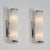 Pair Vintage Art deco light Old Lamp Wall Sconces Fixture Nickel Brass & Milk Glass Rod Ship Light Excellent Working...