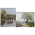 Pair of Nora Alleda Hirano Landscape Paintings For Sale
