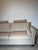 Contemporary Beige Fabric 3-Seater Sofa with Headrests For Sale - Image 3 of 4