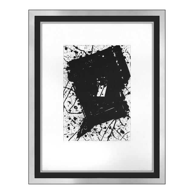 Late 20th Century Vorstellung (i.12; Sfe. 278) Abstract Black Aquatint Sam Francis For Sale