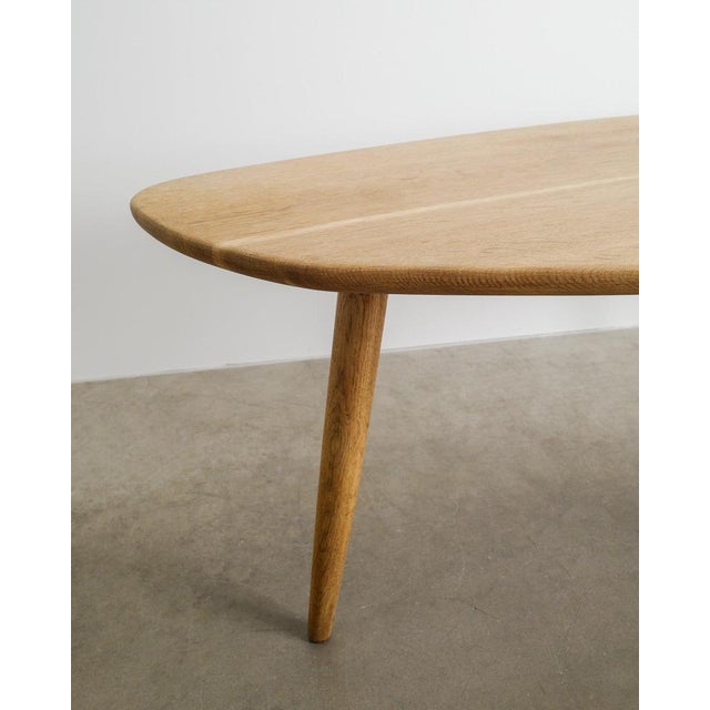 1960s Danish Sculptural Free-Form Oak Coffee Table, 1960s For Sale - Image 5 of 6