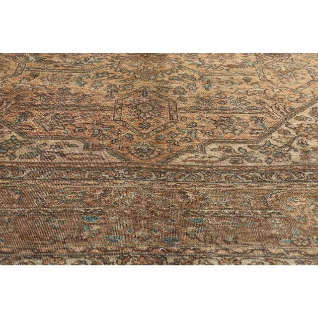 Mid 20th Century Vintage Persian Tabriz Rug - 10’00 X 12’10 For Sale - Image 5 of 9