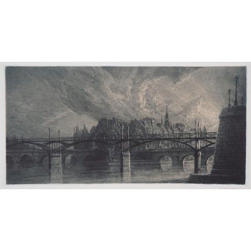 Jean Michel Mathieux-Marie, Île De La Cité, Paris, Etching For Sale - Image 4 of 9