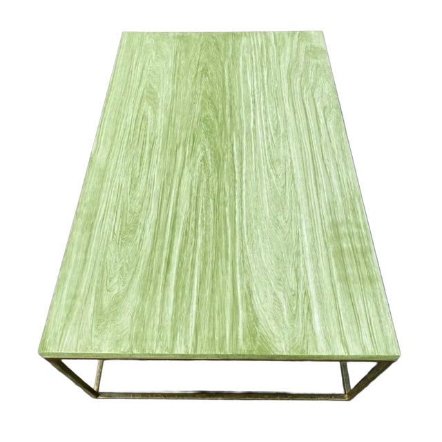 Contemporary Custom Hand Painted Coffee Table For Sale - Image 3 of 12