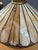 1900 - 1909 Antique Duffner & Kimberly Leaded Glass Table Lamp, Geometric Banded Shade For Sale - Image 5 of 11