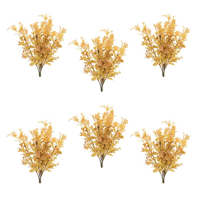 Rustic Mixed Fall Foliage Bush (Set of 6) For Sale - Image 3 of 3