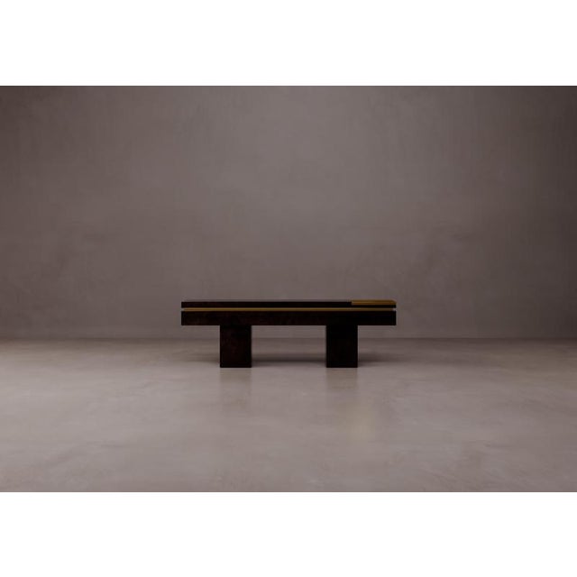 Okumé Plywood Isola Console Table by Dainelli Studio Atelier Dimensions: W 240 x D 45 x H 74 cm Materials: Okumé plywood,...