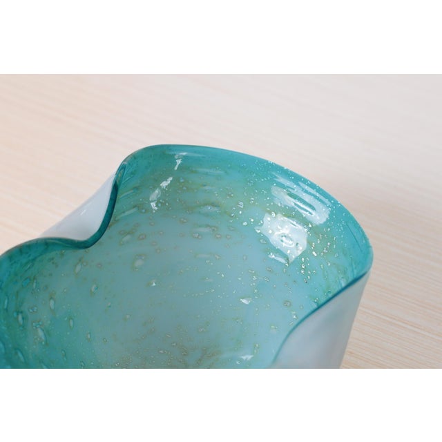 1960s Mid-Century Murano Art Glass Bullicante Bowl For Sale - Image 11 of 17