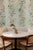 Mahjong Floral Stripe Grasscloth Wallpaper by House Party | Green Dragon | 6 Yards For Sale In Charlotte - Image 6 of 7
