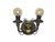 Goldenrod Art Nouveau Two-Armed Wall Lamp, Poland, 1970s For Sale - Image 8 of 18