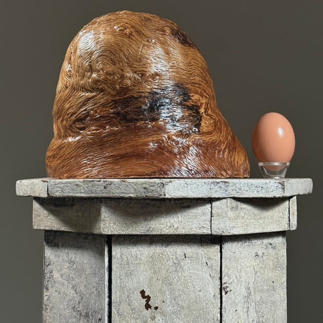 1950s Vintage Abstract Organic Modern Burl Wood Sculpture For Sale - Image 5 of 10