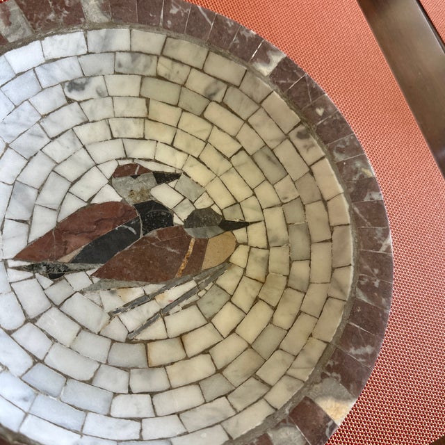 1950s Heide Mosaic Denmark Bowl With Pair of Ducks Design For Sale - Image 4 of 12
