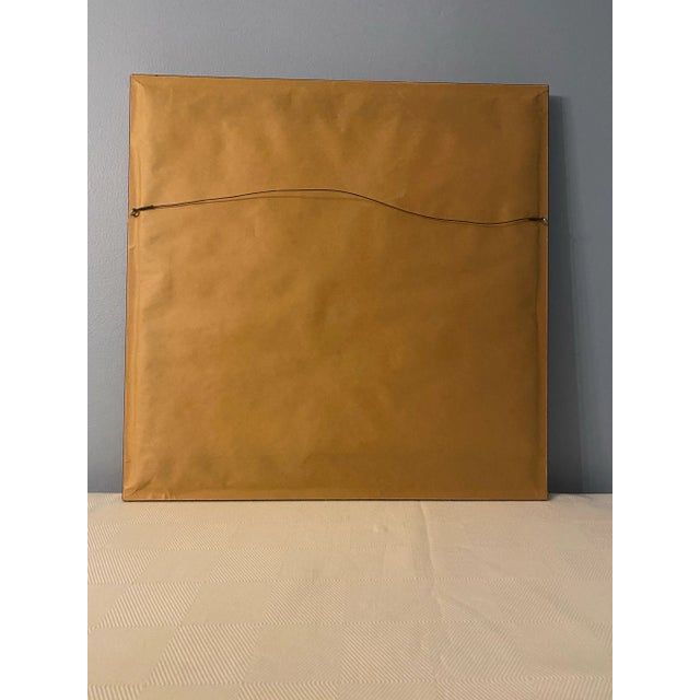 Wood Vintage Framed Roses Needlepoint Floral Art, a Pair For Sale - Image 7 of 8