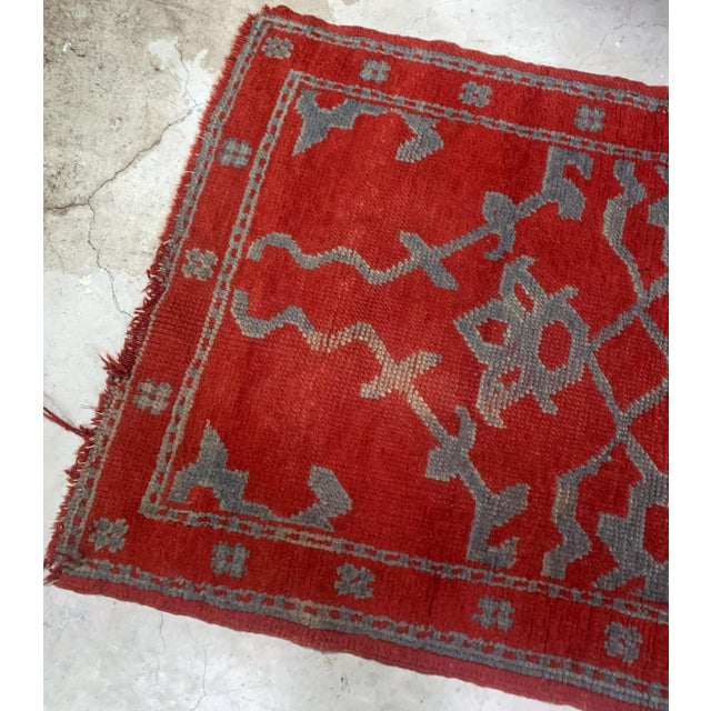 Late 19th Century 1880s, Handmade Antique Turkish Oushak Rug 3' X 4.9' For Sale - Image 5 of 9