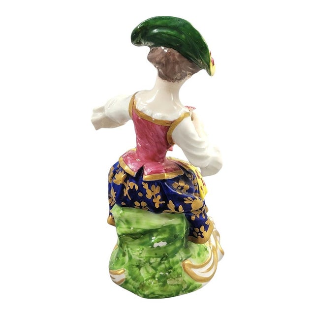 Porcelain Model No. 8 Figure of Flower Seller from Derby, Late 18th Century For Sale - Image 5 of 10
