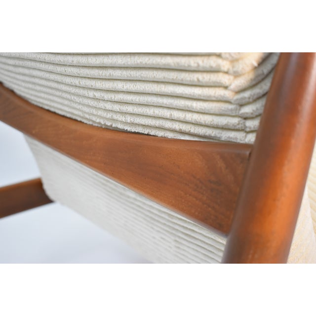 Vintage Armchair in Beige Cord by E. Homa, 1960s For Sale - Image 13 of 18