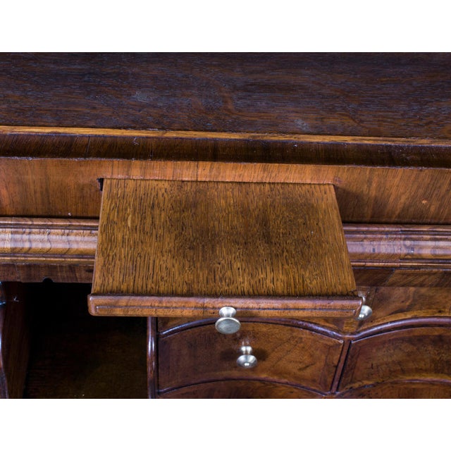 Antique Queen Anne Double Dome Burr Walnut Bureau Bookcase, 18th Century For Sale - Image 11 of 18