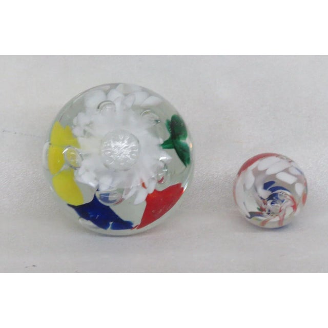 Joe St Clair Art Glass Rainbow Floral Paperweight Perfume Cologne Bottle For Sale - Image 10 of 11