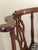 Antique Victorian Mahogany Corner Chair With Brass Casters, Late 19th Century For Sale - Image 6 of 11