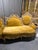 Mid 19th Century Monumental Rococo Revival Carved Sectional Sofa in Golden Velvet For Sale - Image 4 of 12