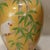 Vintage Hollywood Regency Style Hand-Painted Yellow Ceramic Bird and Bamboo Table Lamps - a Pair For Sale - Image 9 of 13