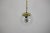 Mid-Century Grey Glass & Brass Pendant, 1970s For Sale - Image 3 of 8