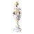 Vintage Carved Alabaster Lamp For Sale