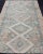 Textile Vintage Turkish Kilim Rug in Soft Blue, Beige, and Muted Coral Geometric Design For Sale - Image 7 of 13