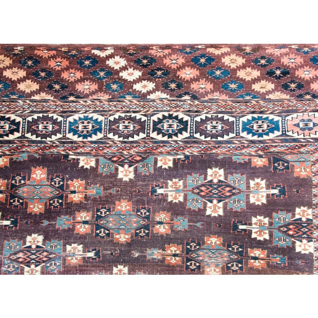 Early 20th Century Persian Turkmen Rug For Sale - Image 10 of 14