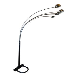 1970's Modern Arch Floor Lamp For Sale
