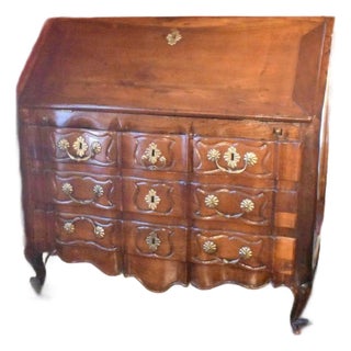 18th Century Robust Fruitwood Secretary of the Louis XV Period For Sale