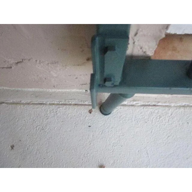 Dark Green Vintage Twin Headboard Footboard and Rails Dark Green New Paint From the 1940s - Set of 2 For Sale - Image 8 of 13