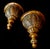 Mid 20th Century Ornate Gold Demilune Wall Sconces For Sale - Image 10 of 12