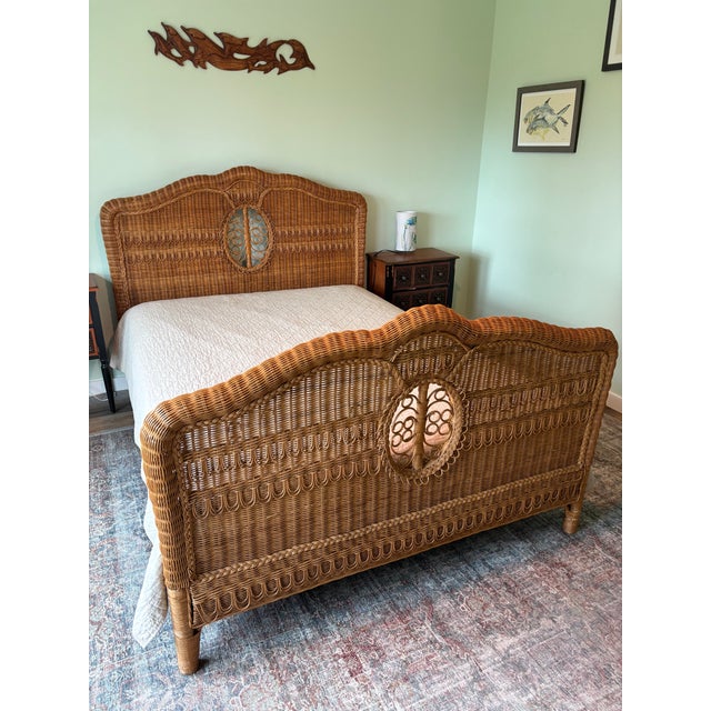 Safari Vintage Ralph Lauren "Safari" Collection Wicker Bedroom Set, Bed and Two Dressers For Sale - Image 3 of 17