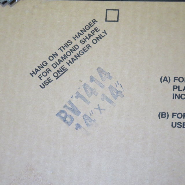 1980s Square Brass Double Frame With Beveled Edged Mirror For Sale - Image 11 of 14