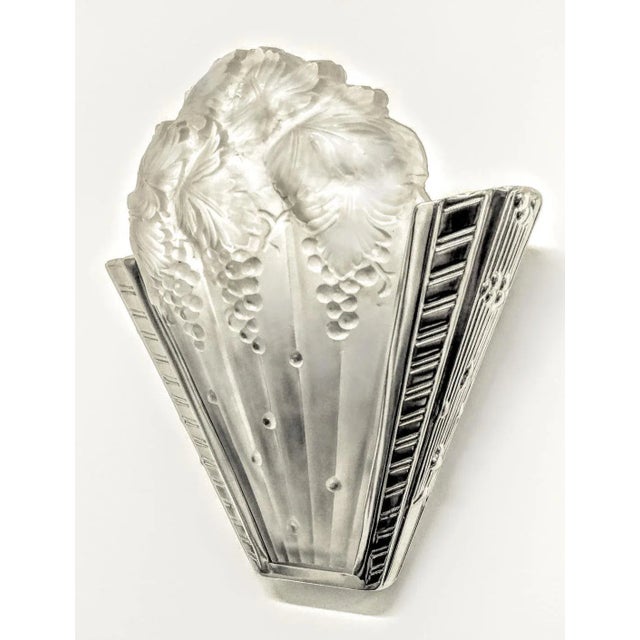 Marius-Ernest Sabino French Art Deco Wall Sconces by Sabino - a Pair For Sale - Image 4 of 8