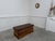 This vintage pommel horse from the 1950s, repurposed as a firm leather bench, features a solid wood base with a lovely...
