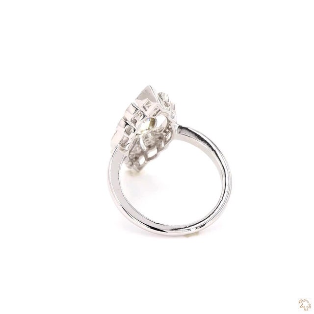 Early 20th Century 1.1 Carat Old European Cut Diamond Gold Ring, Size 6.5 For Sale - Image 4 of 9