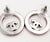 Contemporary Chanel Silver CC Crystal Round Piercing Earrings, A Pair For Sale - Image 3 of 4