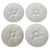 Set of 4 Majolica Plates in White Ceramic, France, 1980s, Set of 4 For Sale - Image 13 of 13
