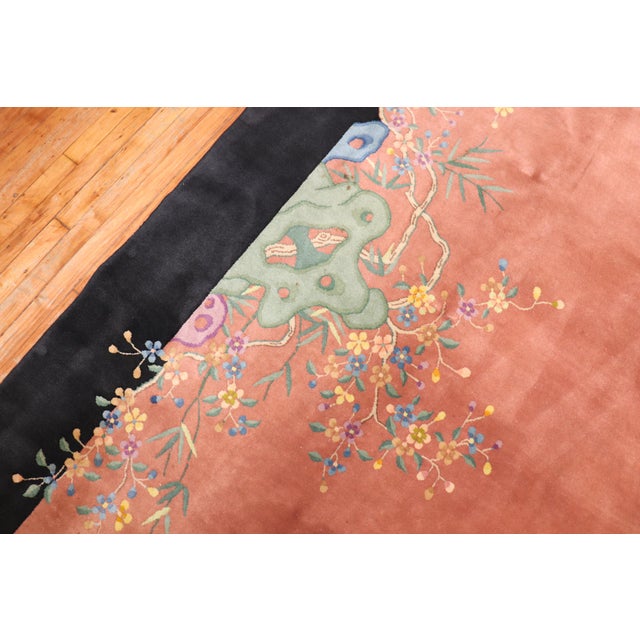 Early 20th Century Zabihi Collection Gallery Chinese Art Deco Carpet - 7'6" x 14'9" For Sale - Image 5 of 8
