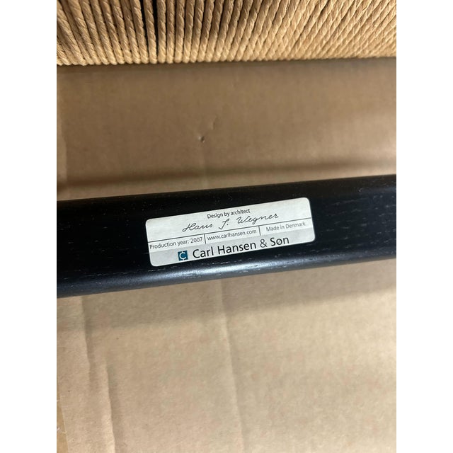 Brown J16 Footstool Attributed to Hans J. Wegner Set of 2 For Sale - Image 8 of 8