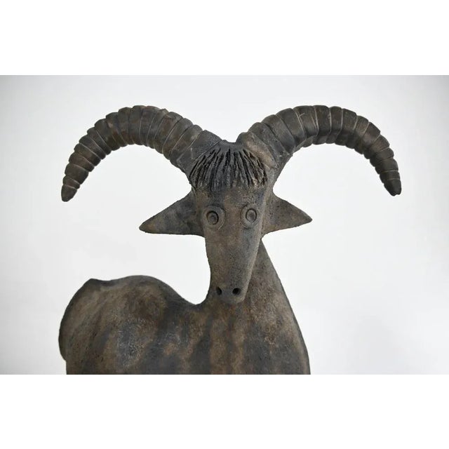 1990s Ceramic Goat by Dominique Pouchain, 1990s For Sale - Image 5 of 7