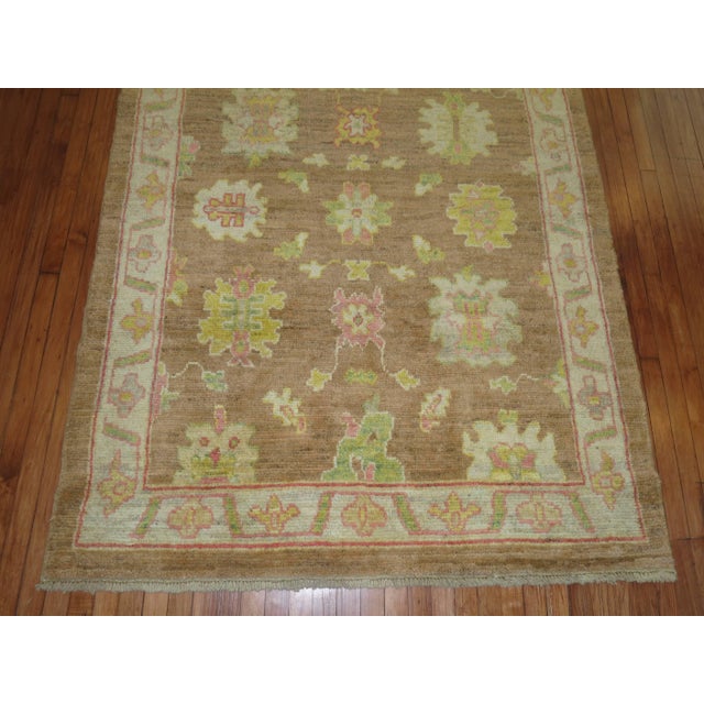Vintage Inspired Oushak Rug - 5'2" x 6'11" For Sale - Image 4 of 6