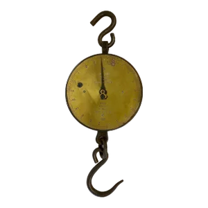 Antique 200 Lb Capacity Brass Salter Spring Balance Scale # 20 T From England - Circa 1920