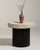 Cream Iron Side Table with Stone Top, Antique, China, Early 20th Century For Sale - Image 8 of 12