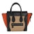 Beige Multicolor Drummed Calfskin Nubuck Nano Luggage Tote For Sale
